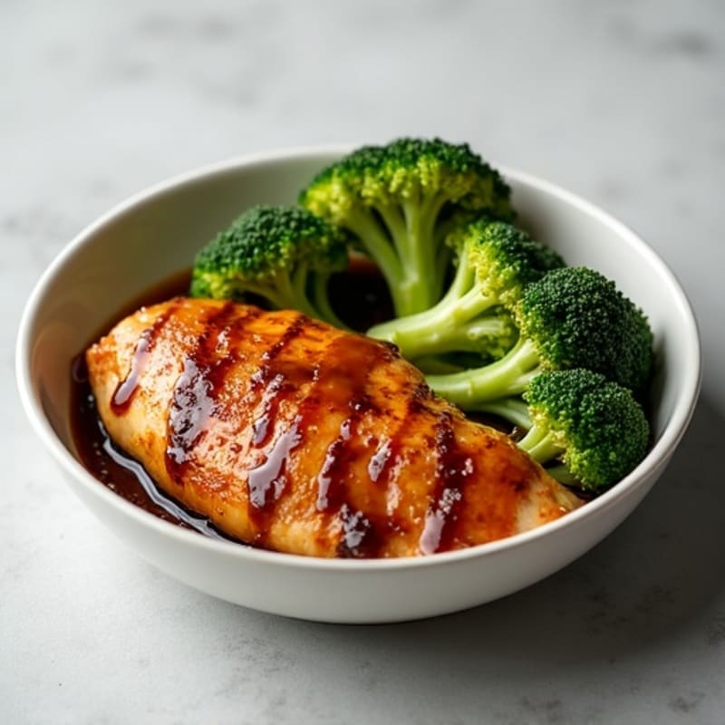Baked Teriyaki Chicken with Roasted Broccoli