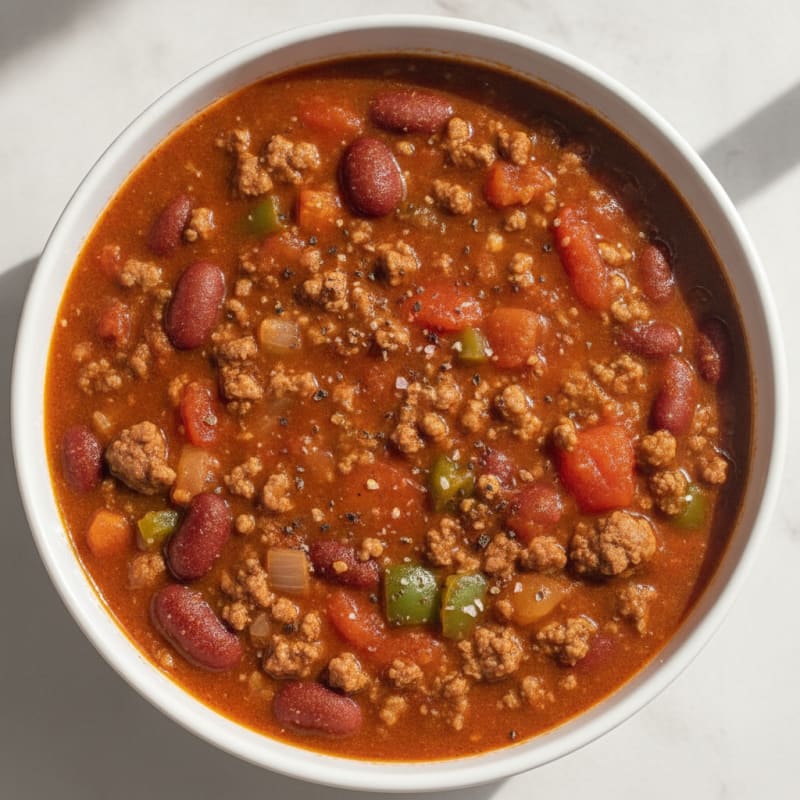 Hearty Slow Cooker Beef Chili