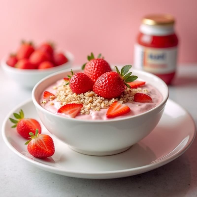 Creamy Strawberry Shortcake Overnight Oats
