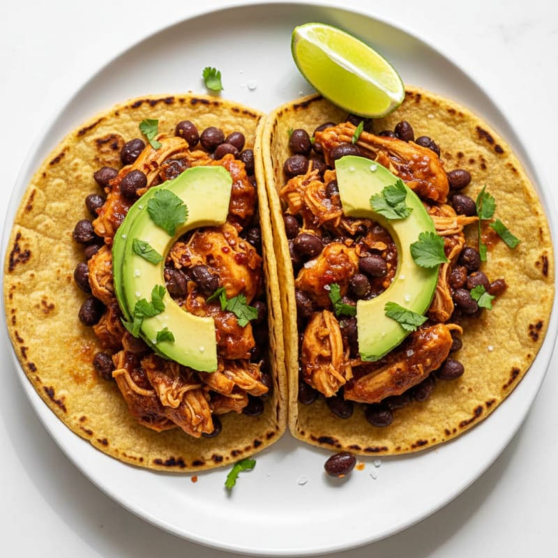 Smoky Chipotle Chicken and Black Bean Tacos