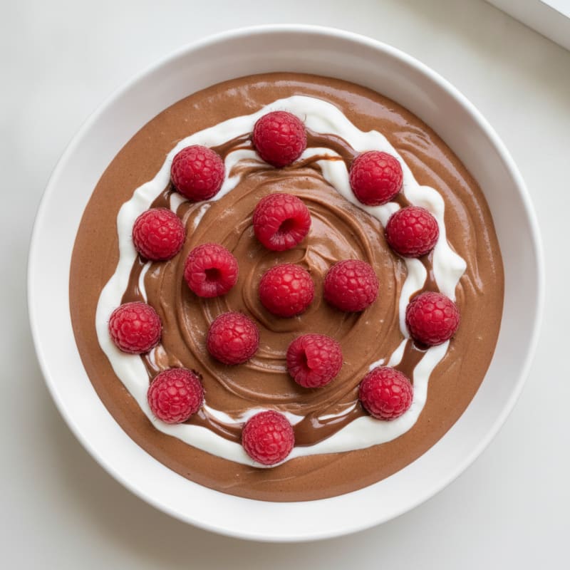 Silky Chocolate Protein Pudding with Greek Yogurt