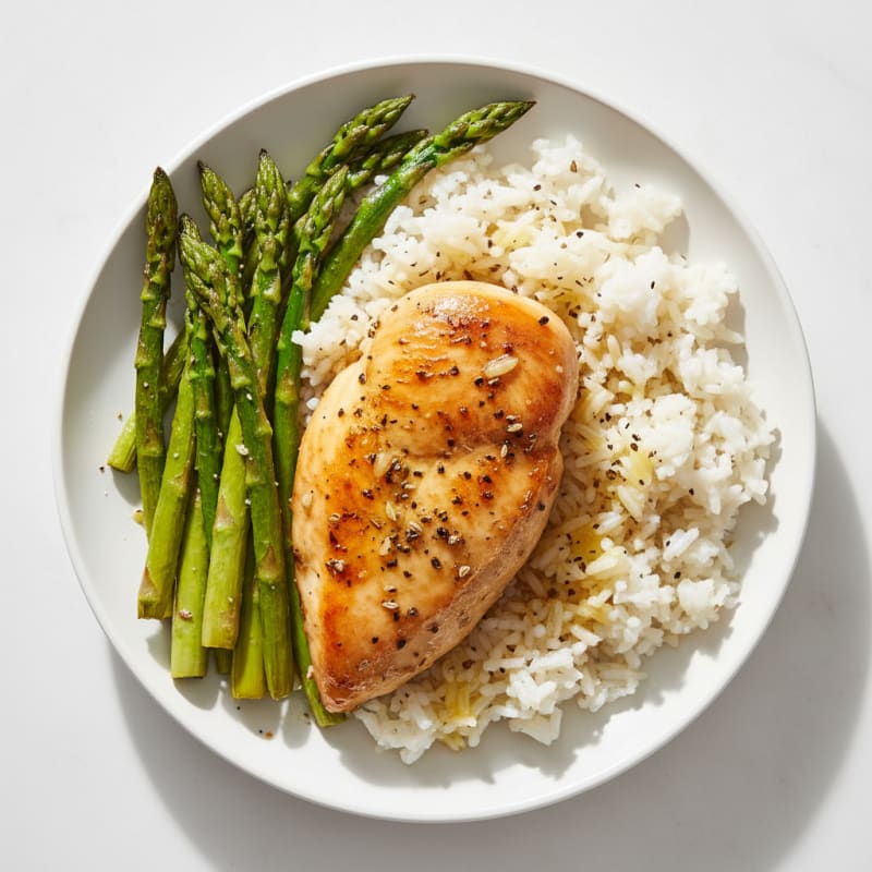 Lemon Herb Roasted Chicken with Rice