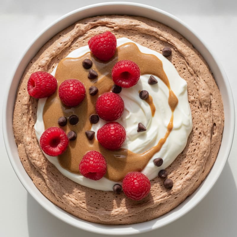 Chocolate Protein Mousse with Greek Yogurt