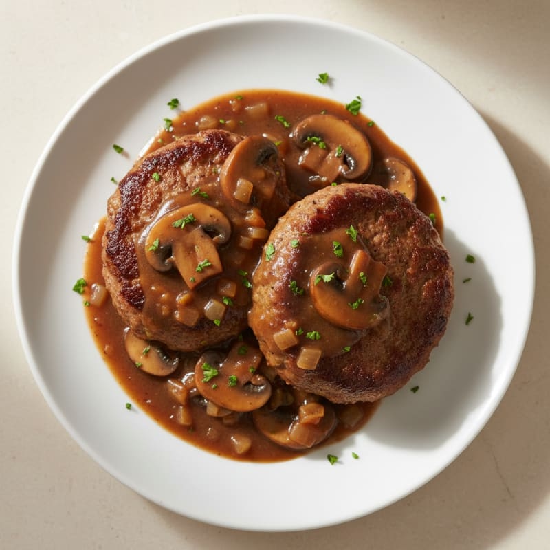 Classic Salisbury Steak with Mushroom Gravy