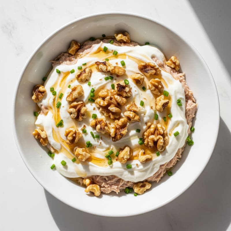 Tuna Protein Mousse with Vanilla Greek Yogurt