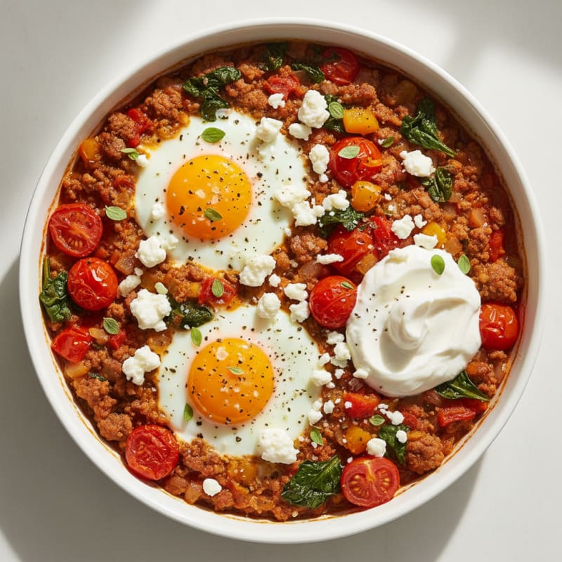 Baked Eggs with Roasted Tomatoes
