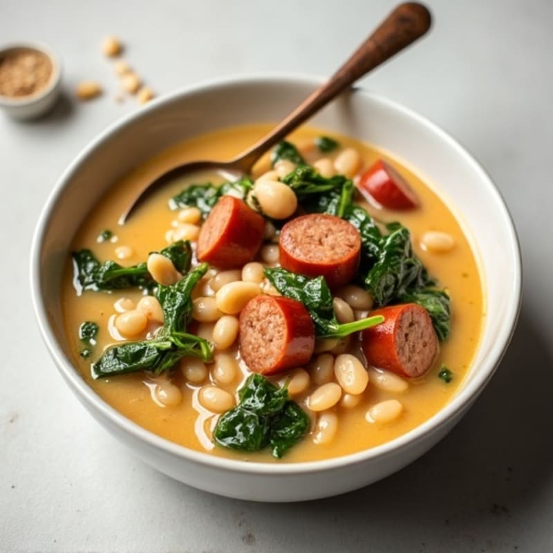 Creamy White Bean and Chicken Sausage Stew