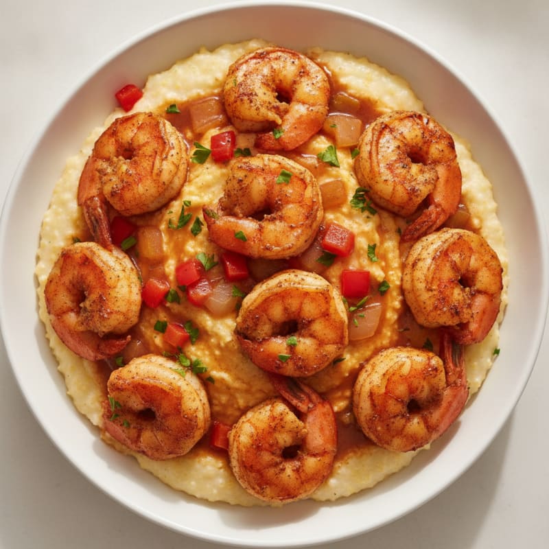 Cajun Shrimp and Creamy Grits