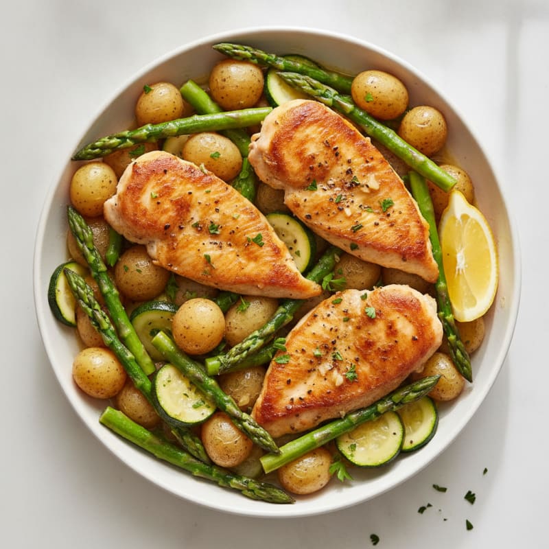 Quick Lemon Herb Chicken Skillet