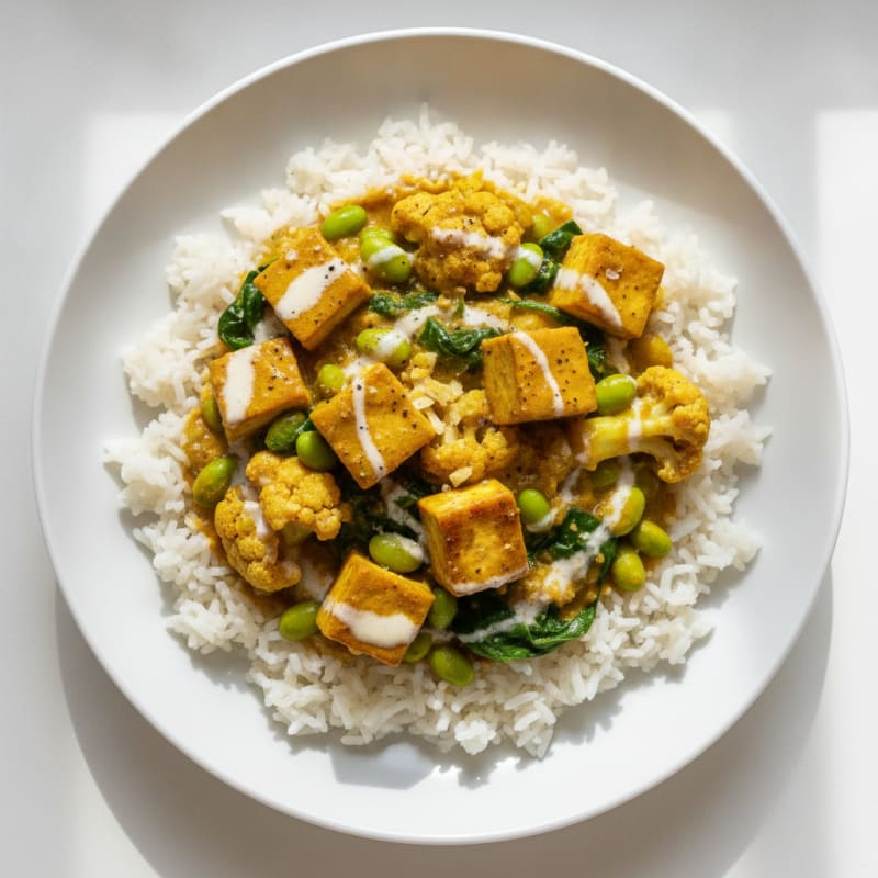 Coconut Vegetable Curry with Basmati Rice