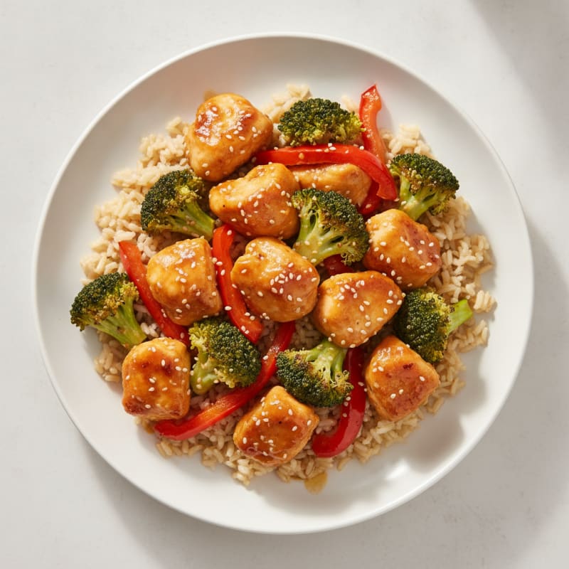 Baked Orange Chicken with Broccoli