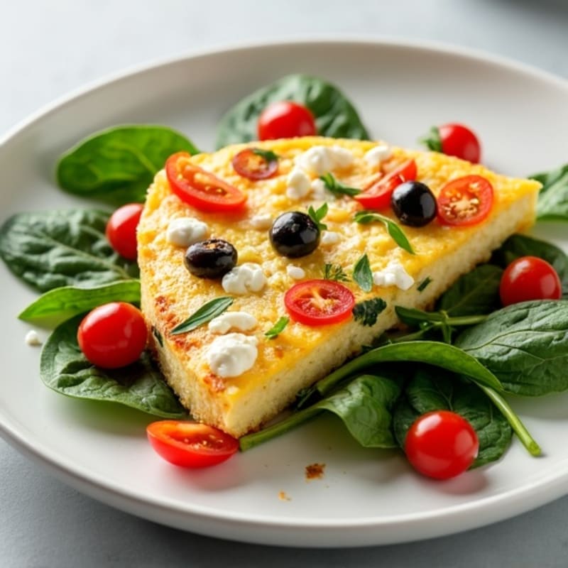 Fluffy Mediterranean Egg White Frittata