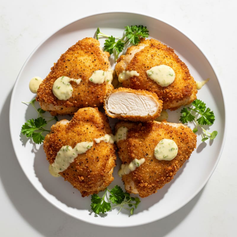 Crispy Buttermilk Fried Chicken Thighs