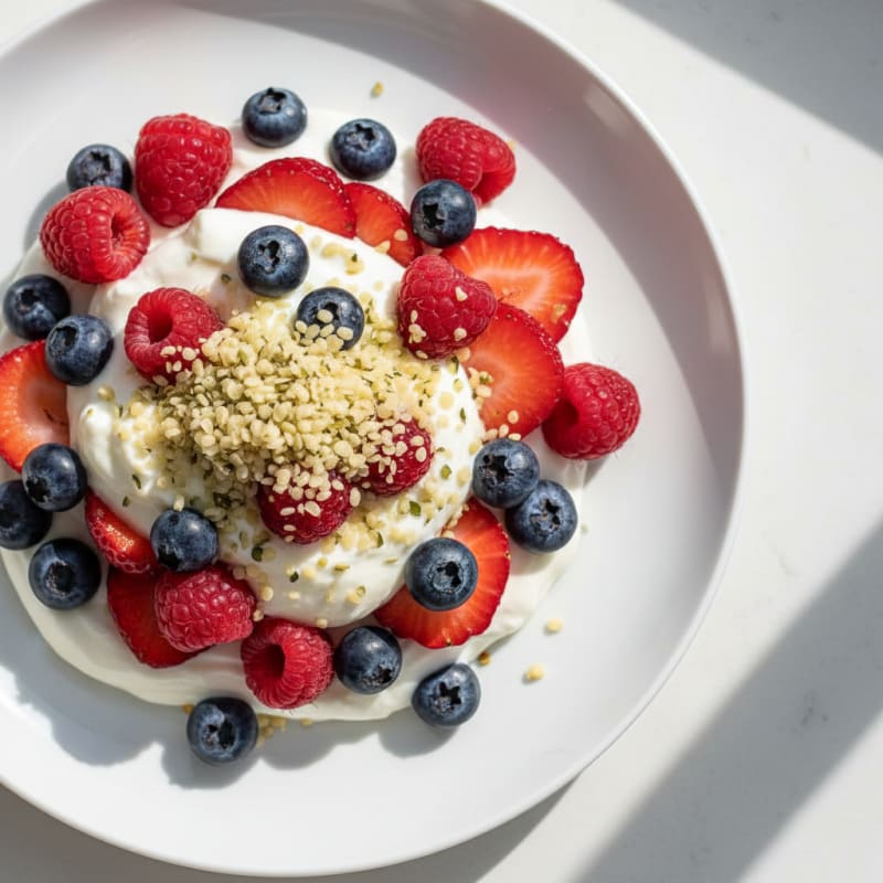 Creamy Greek Yogurt Protein Parfait with Mixed Berries