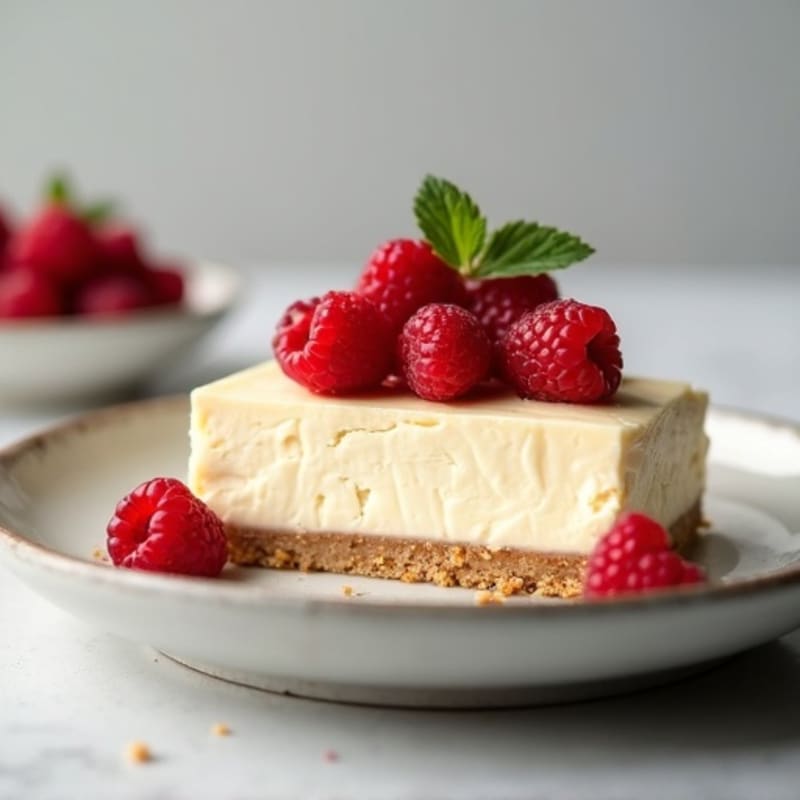 Greek Yogurt Vanilla Bean Cheesecake