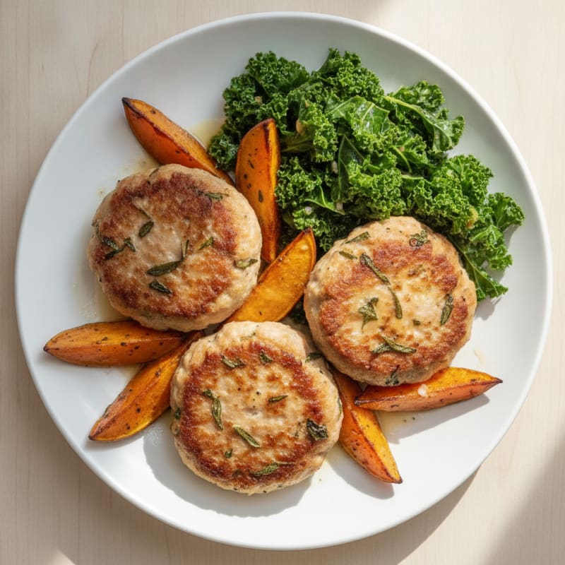 Savory Ground Pork Patties with Herbs