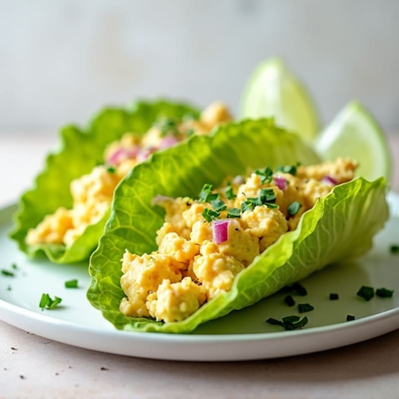 Creamy Egg Salad Lettuce Wraps
