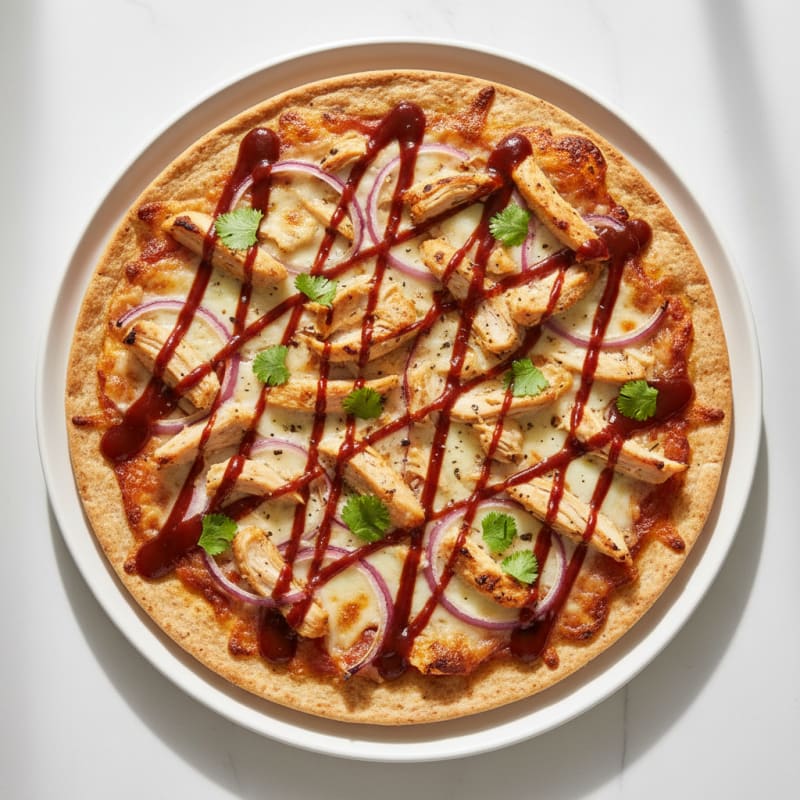 Crispy BBQ Chicken and Red Onion Pizza
