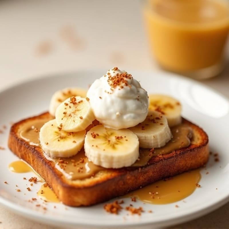Energy-Packed Almond Butter Banana Toast