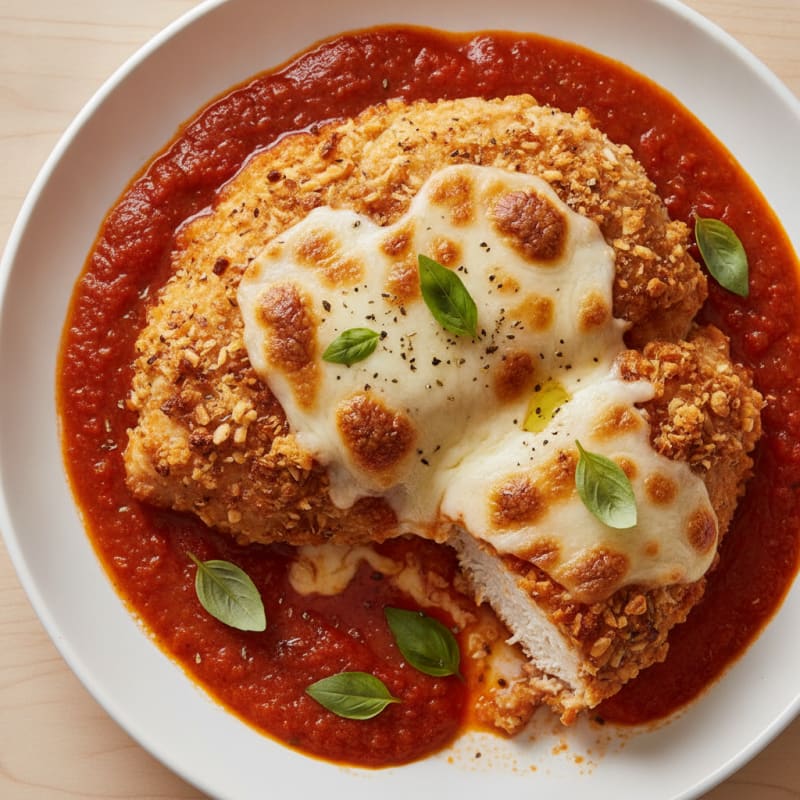 Baked Chicken Parmesan with Marinara