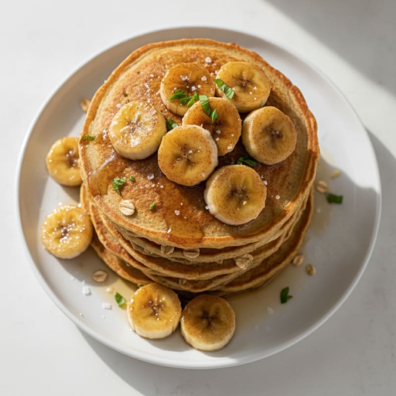 Protein Pancakes with Spiced Banana Topping
