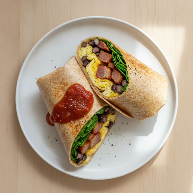 Bacon and Egg Breakfast Burrito