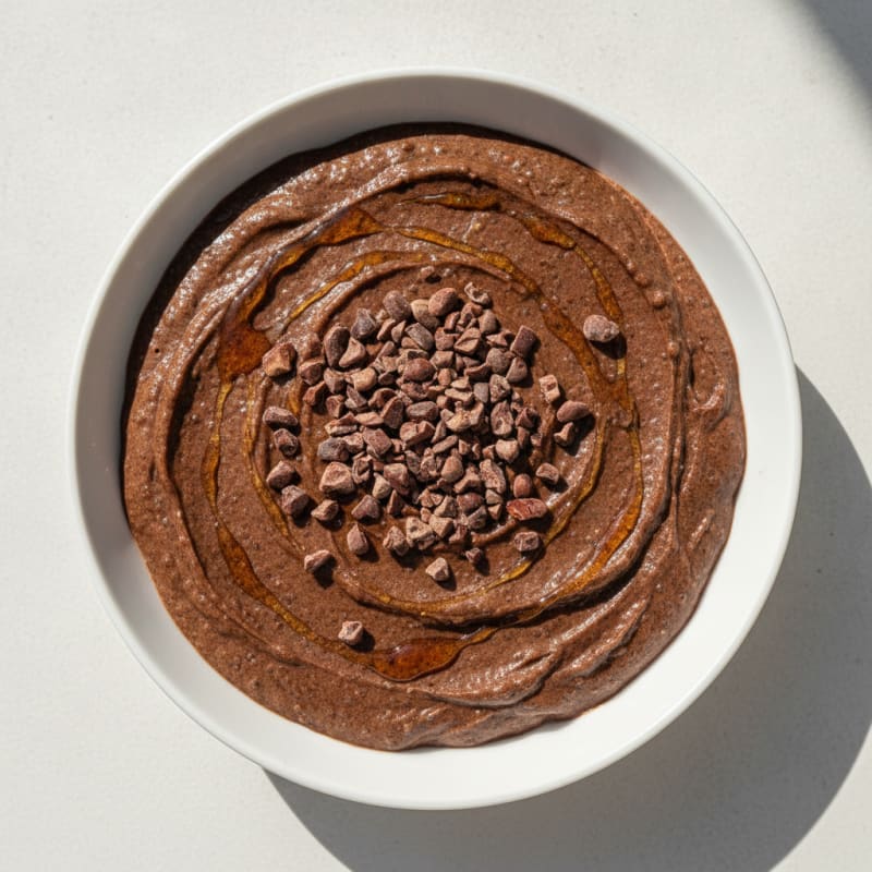 Chocolate Protein Pudding with Chia Seeds