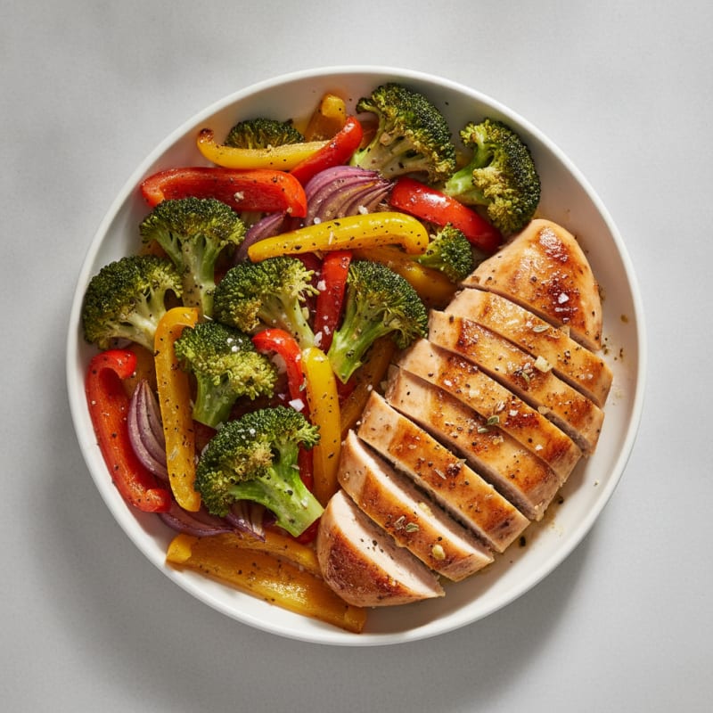 Lemon-Herb Chicken with Roasted Vegetables