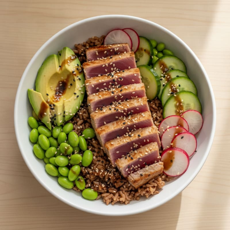 Seared Tuna Poke Bowl