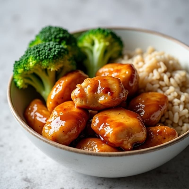 Sticky Ginger-Garlic Teriyaki Chicken Bowl