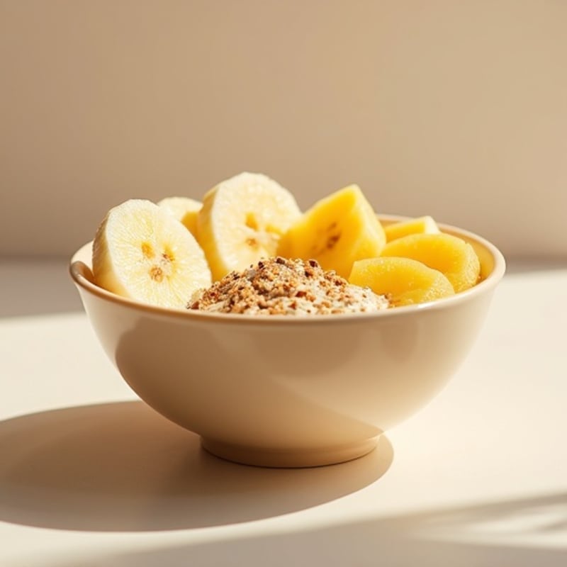 Banana Pineapple Protein Smoothie Bowl