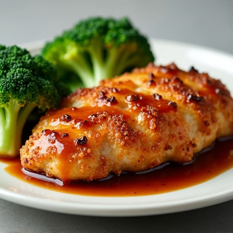 Crispy Teriyaki Chicken with Roasted Broccoli