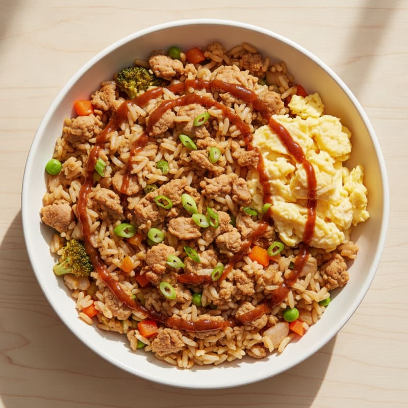 Ground Turkey Fried Rice Bowl