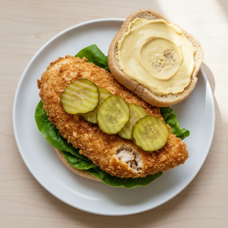 Pickle-Brined Clean Chicken Sandwich