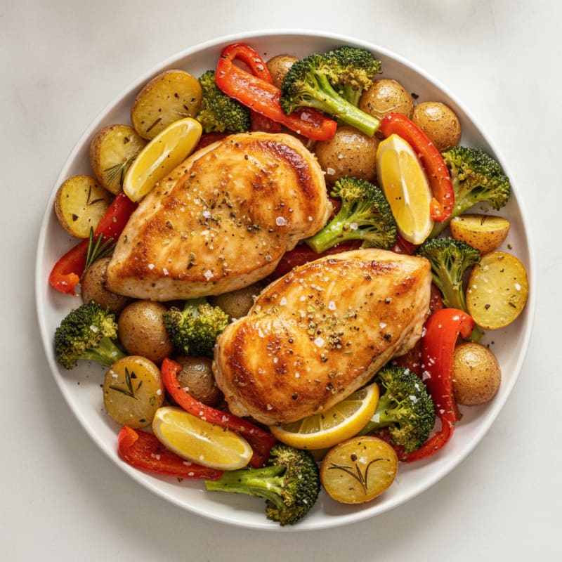 Sheet Pan Lemon Herb Chicken