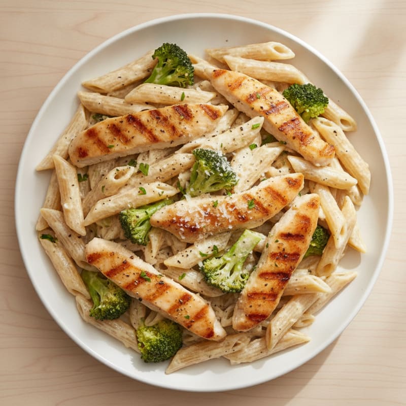 Garlic Parmesan Chicken Alfredo Pasta