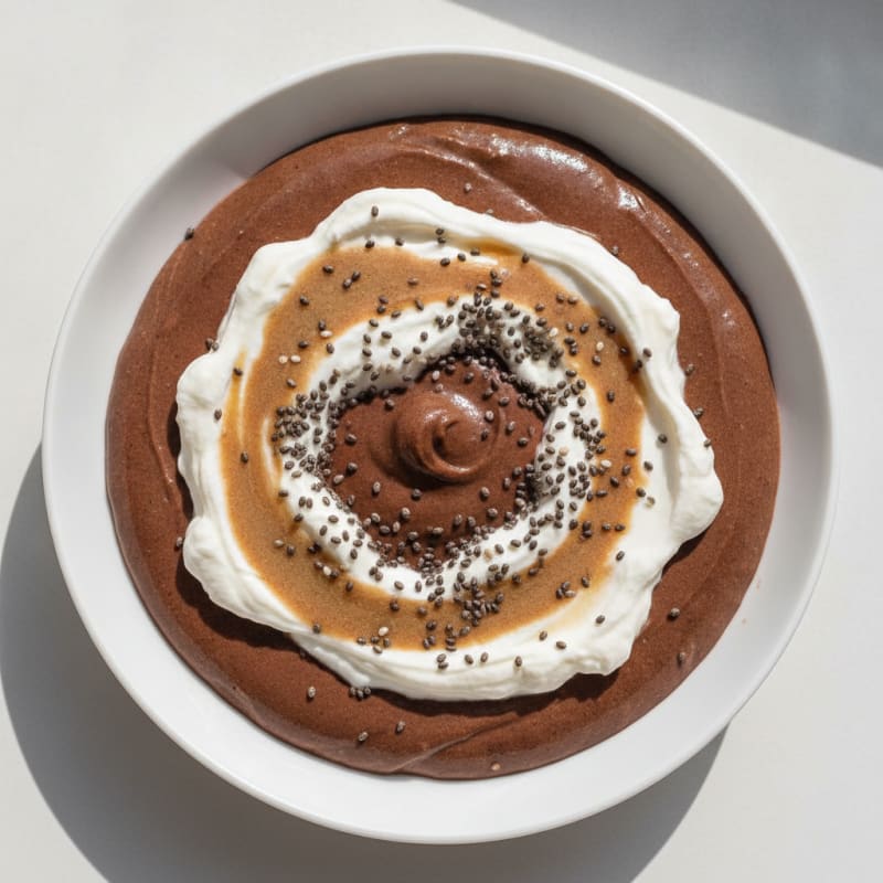 Silky Chocolate Protein Pudding with Greek Yogurt