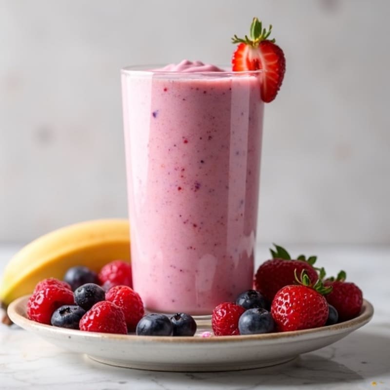 Creamy Berry Protein Shake