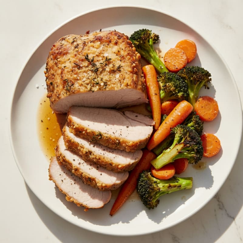 Garlic Herb Roasted Pork Loin