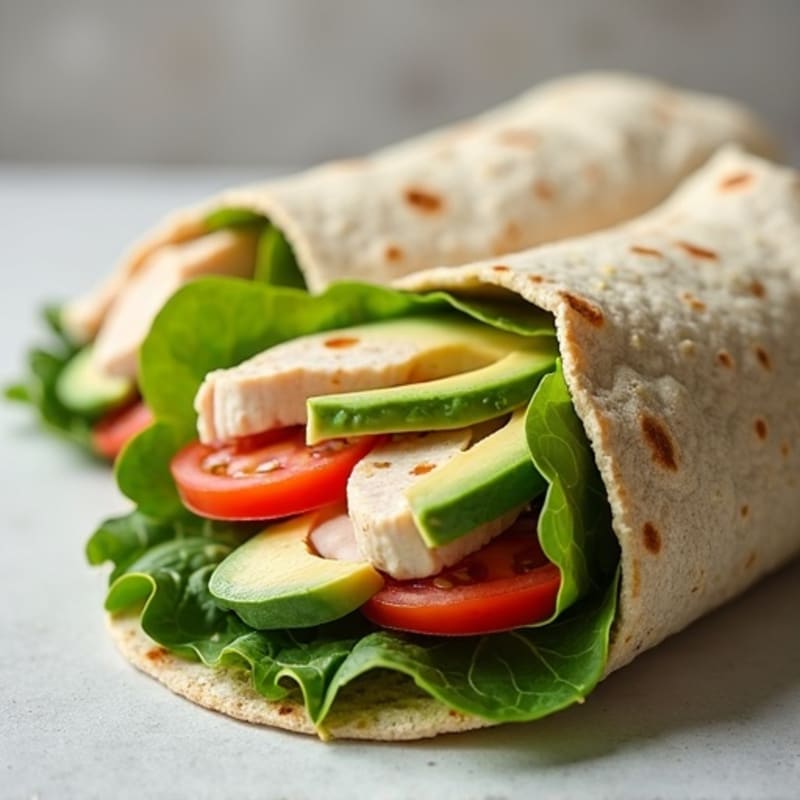 Lean Turkey and Creamy Avocado Wrap