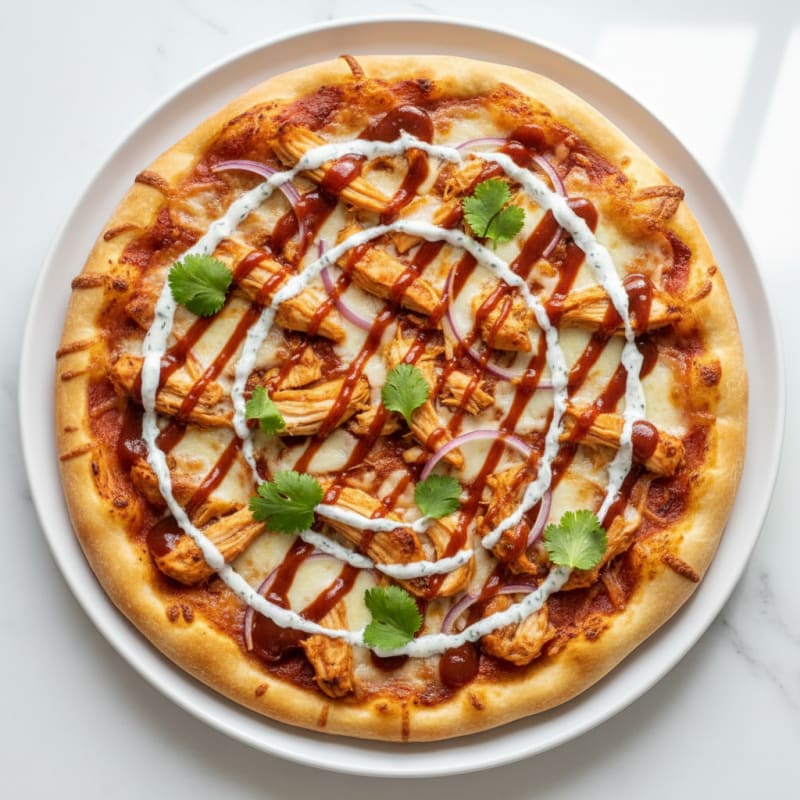 Crispy BBQ Ranch Chicken Pizza