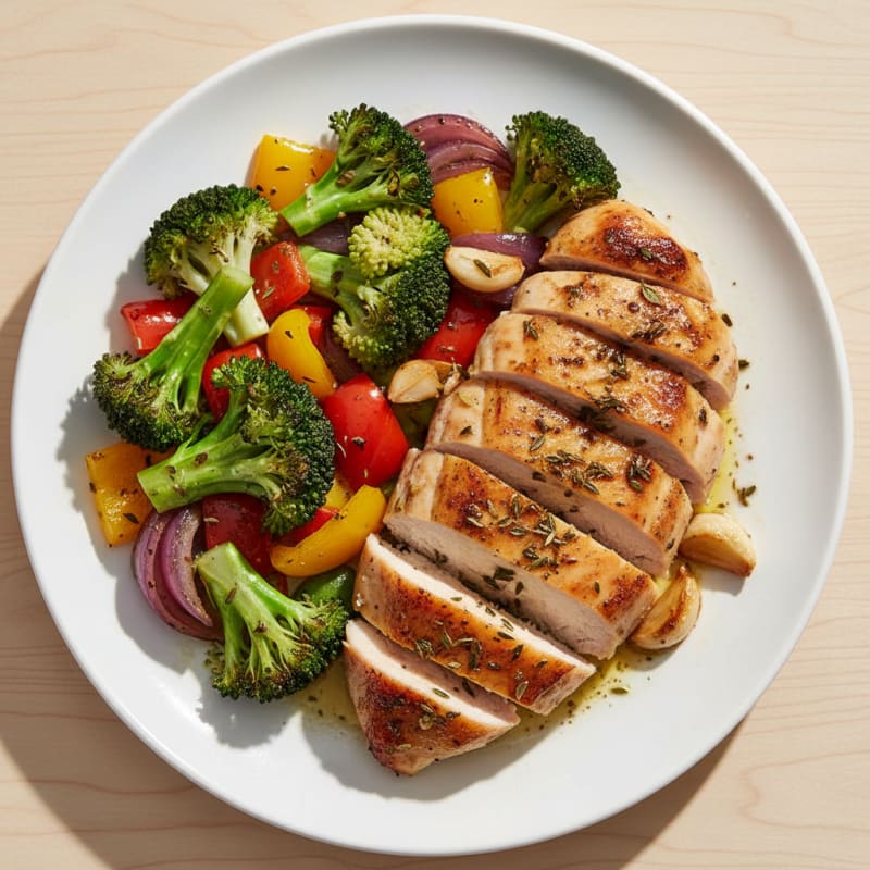 Garlic Herb Roasted Chicken with Vegetables