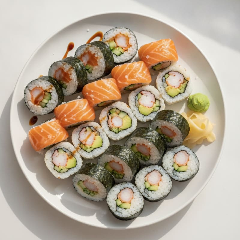 Assorted Fresh Sushi Rolls