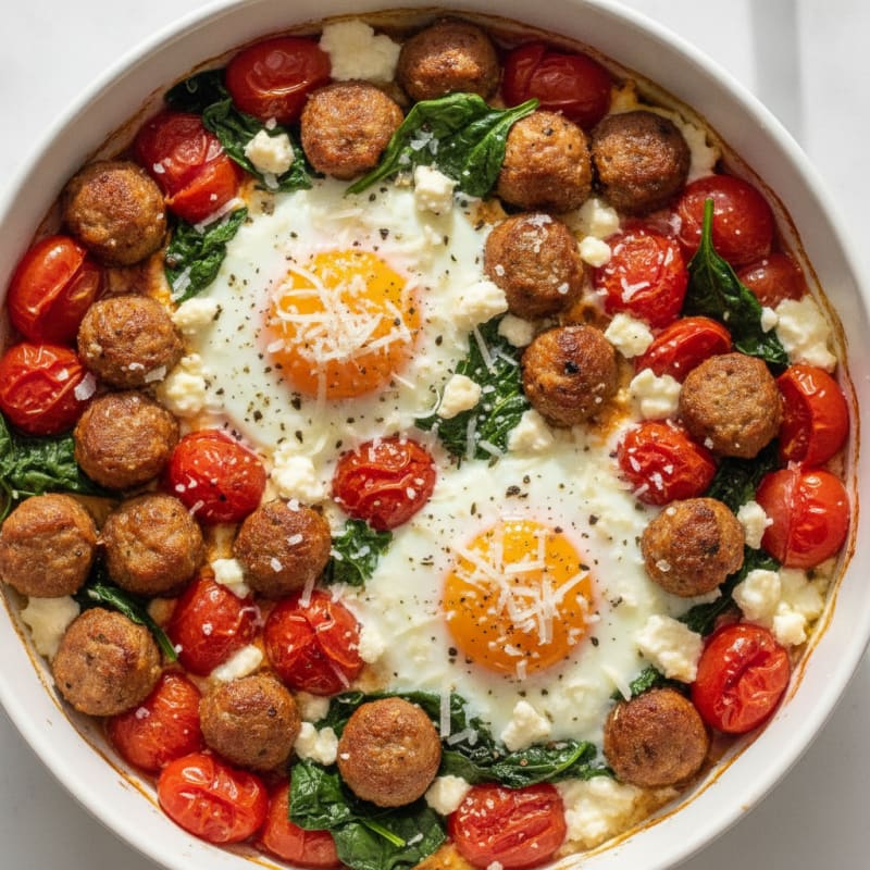 Baked Eggs with Roasted Tomatoes