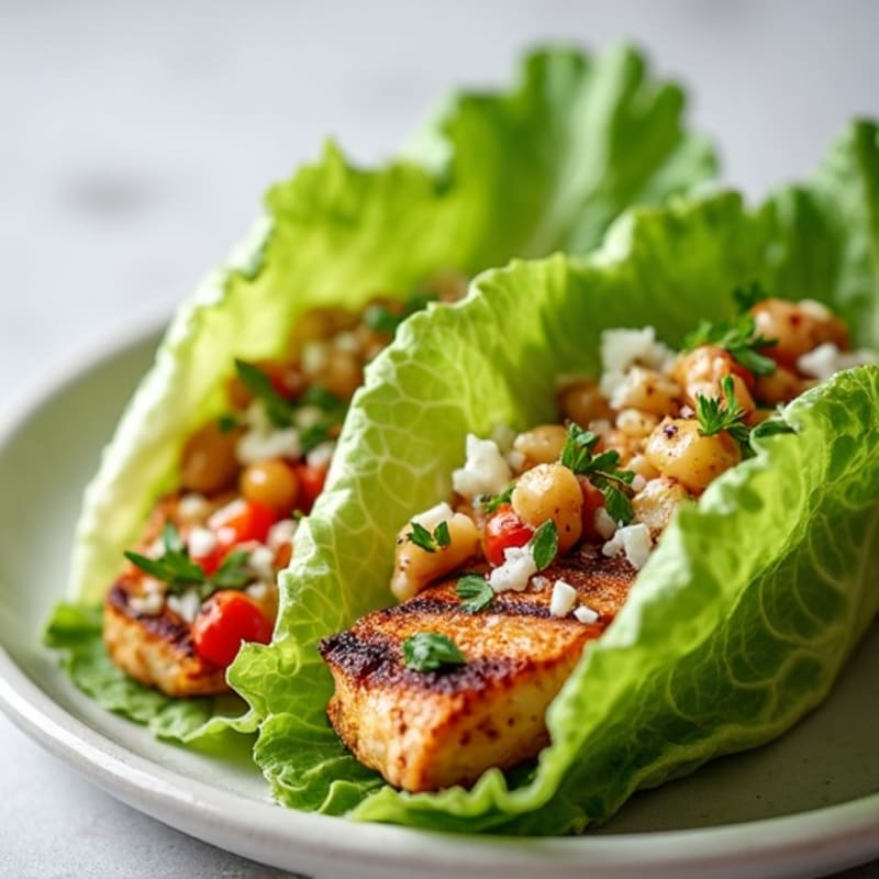 Grilled Chicken Caesar Lettuce Wrap