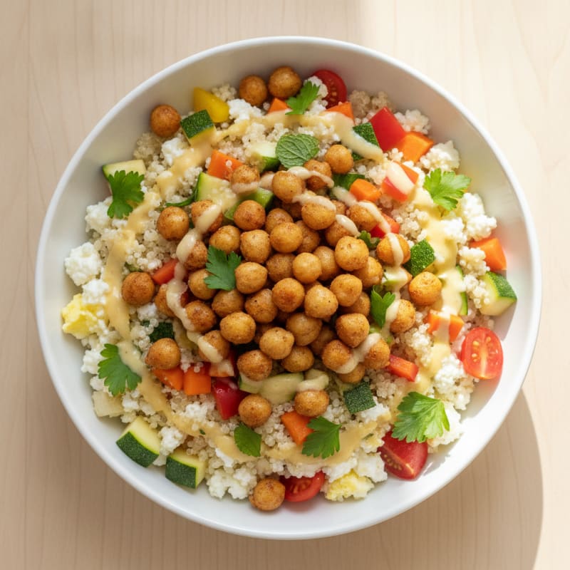 Air Fryer Cottage Cheese Protein Bowl