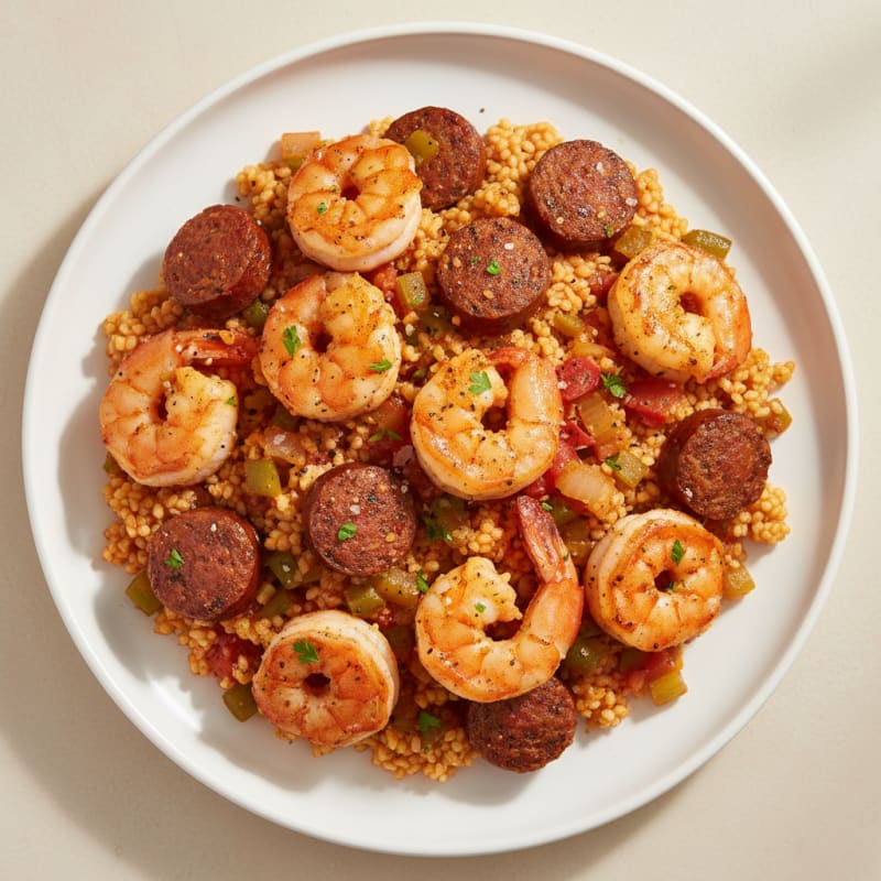 Creole Shrimp and Sausage Jambalaya