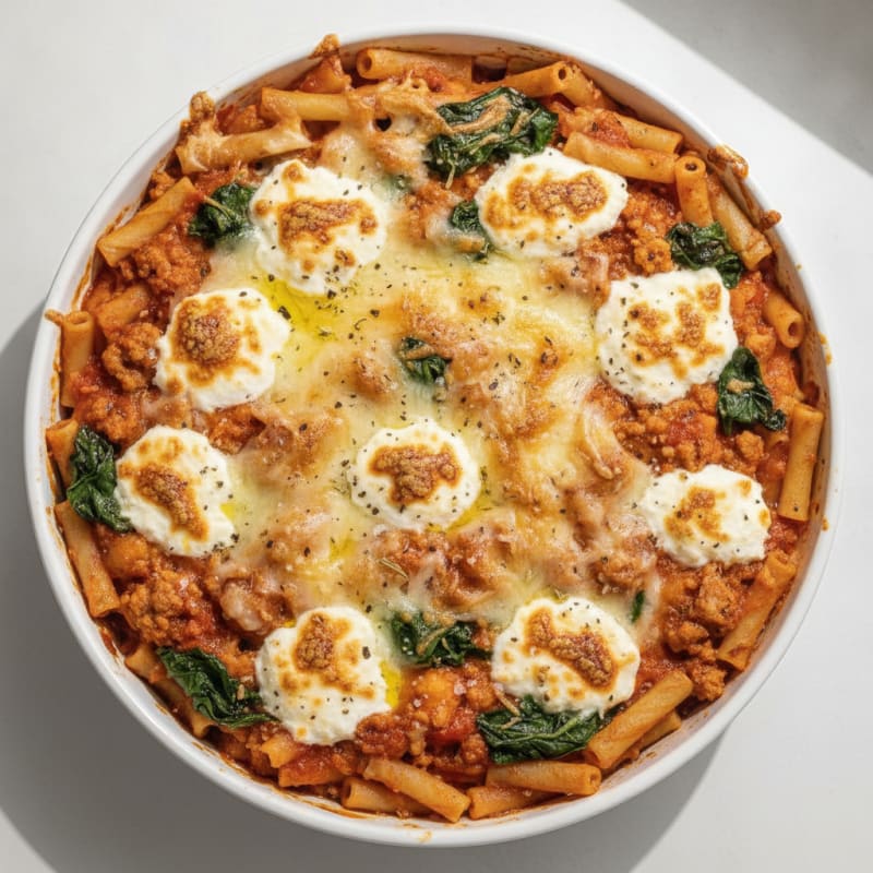 Classic Baked Ziti with Ricotta