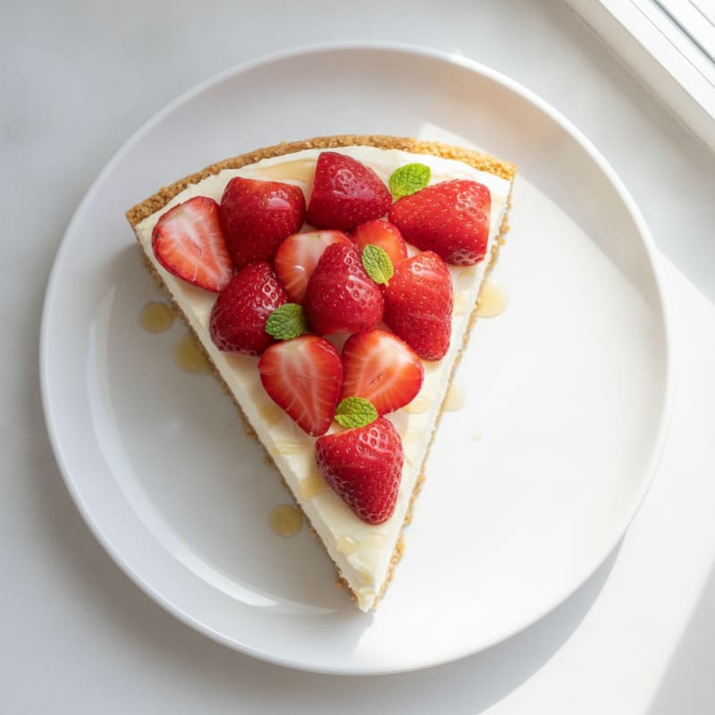 Greek Yogurt Protein Cheesecake with Fresh Berries