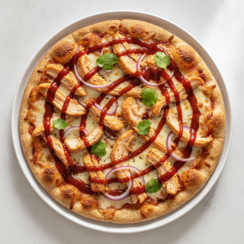 High-Protein BBQ Chicken Pizza